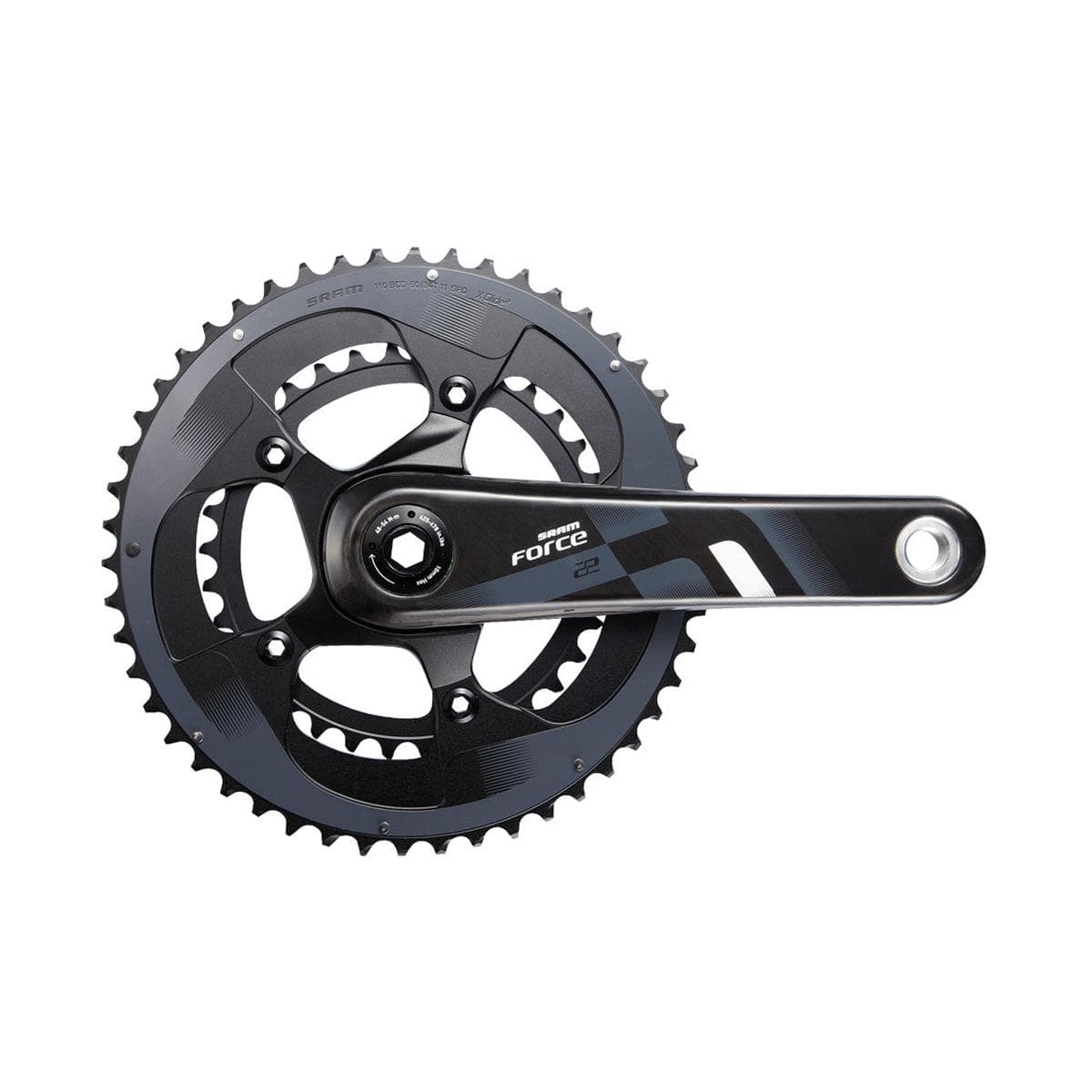 Sram Force22 Crank Set Gxp 172.5 53-39T Gxp Cups Not Incl:  11Spd 172.5Mm 53-39T