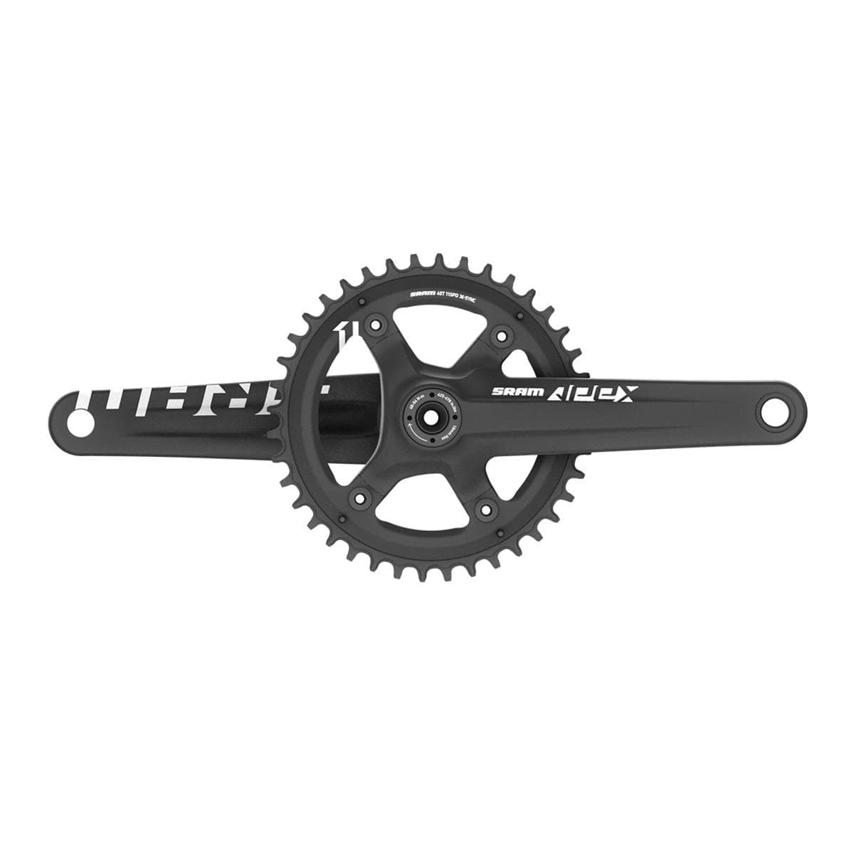 Crank Apex 1 Gx Black W 42T X-Sync Chainring (Gxpcups Not Included):  11Spd 172.5Mm 42T