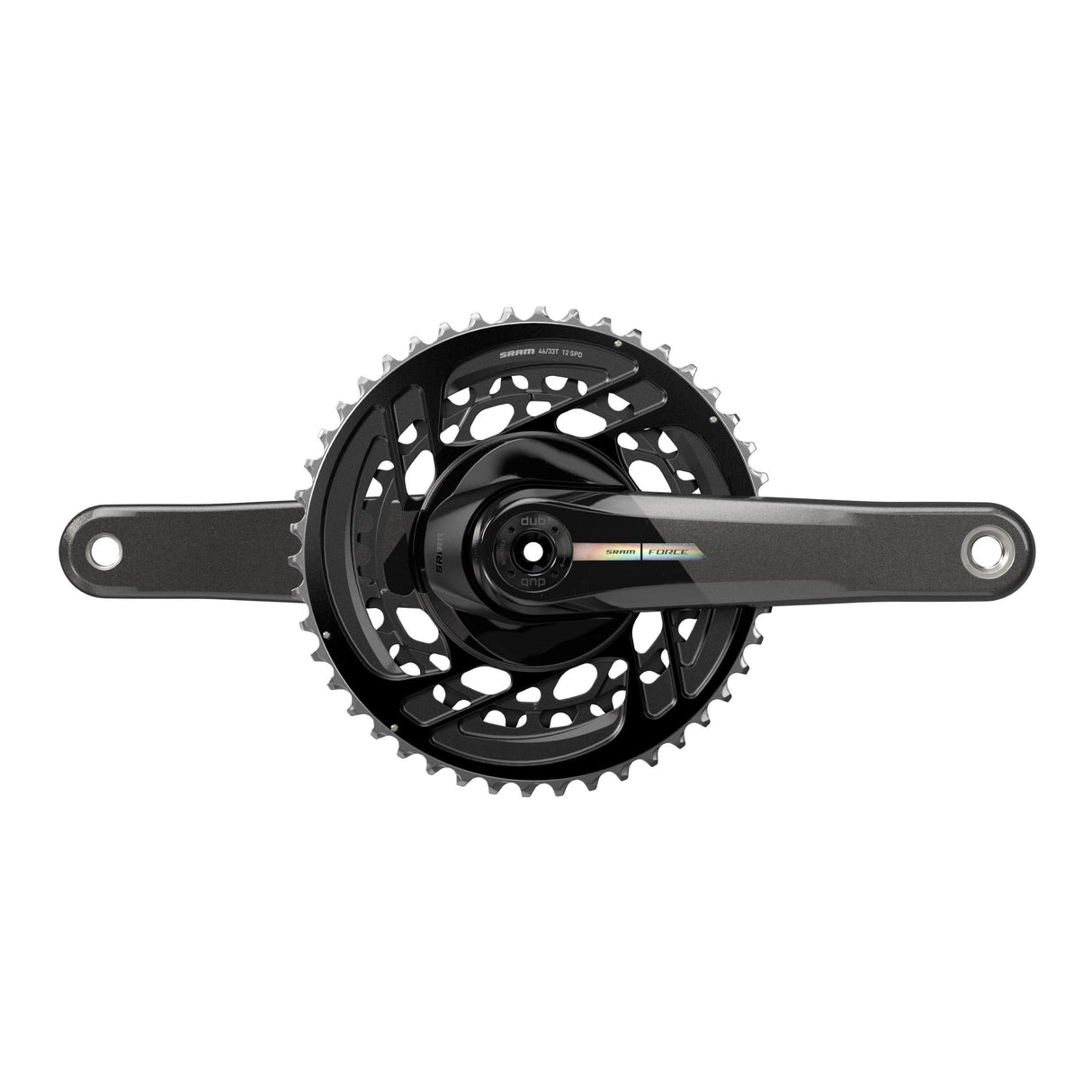 Sram Force D2 Crankset Dub Direct Mount 46/33T (Bb Not Included) 2023: Unicorn Grey With Laser Foil 172.5Mm