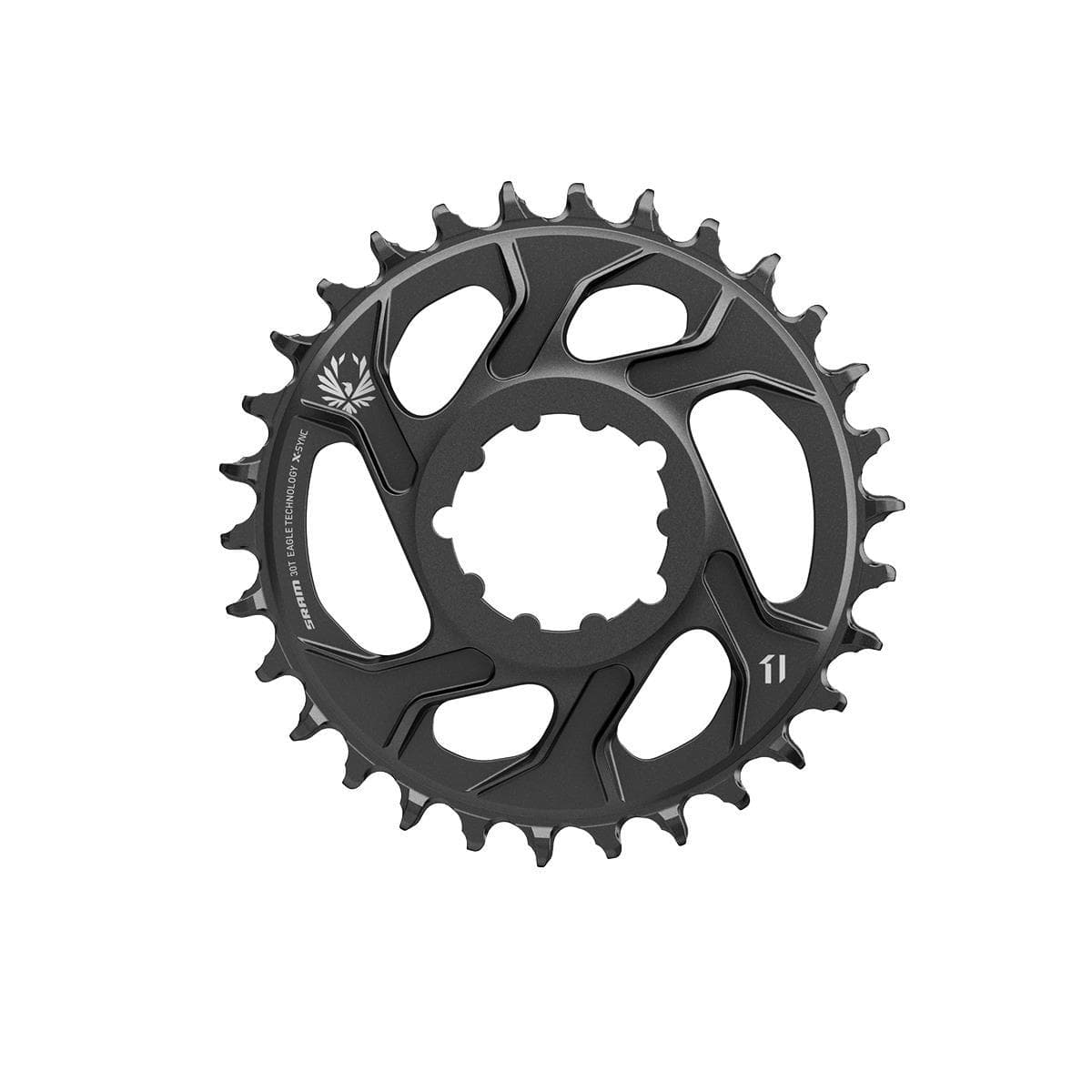 Sram Chain Ring Eagle X-Sync 2 30T Direct Mount -4Mm Offset Alum Black: Black 30T