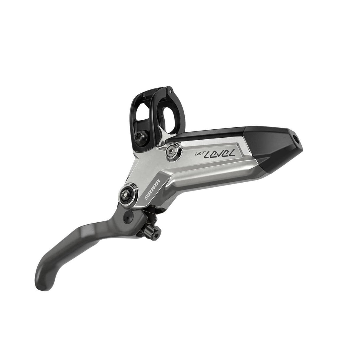 Sram Disc Brake Level Ultimate Stealth 4 Piston - Carbon Lever, Ti Hardware, Reach Adj, Front Hose (Includes Mmx Clamp, Rotor/Bracket Sold Separately) C1: Clear Ano 950Mm