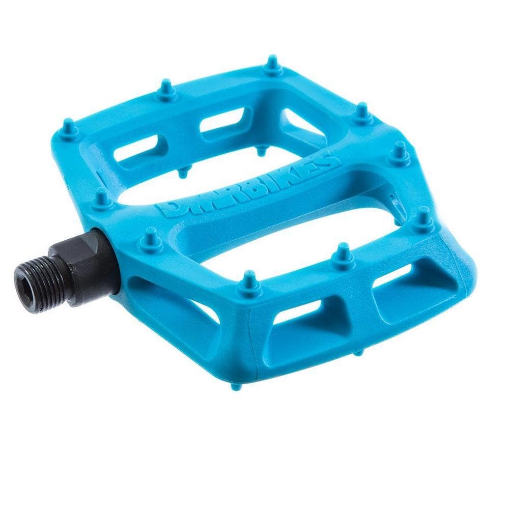 DMR V6 Nylon Mountain Biking Pedal - Cro-Mo Axle - Blue