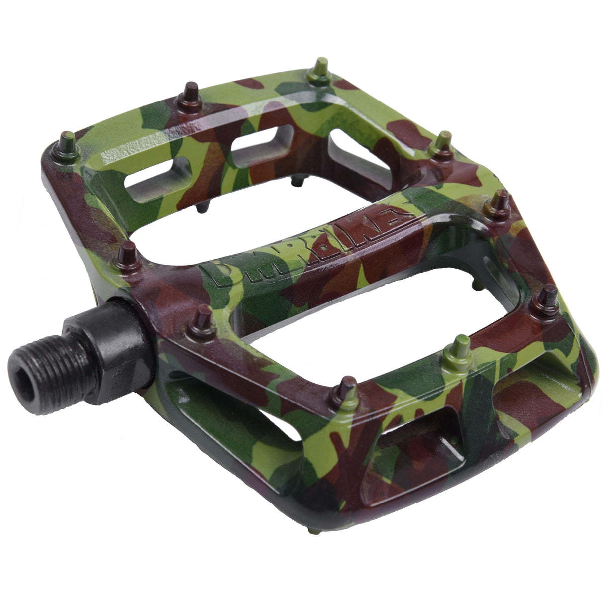 DMR V6 Nylon Mountain Biking Pedal - Cro-Mo Axle - Green Camo