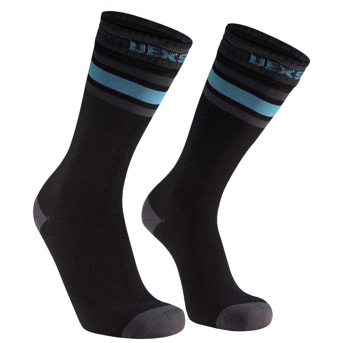 Dexshell Ultra Dri Sports Socks Aqua Blue stripe  S