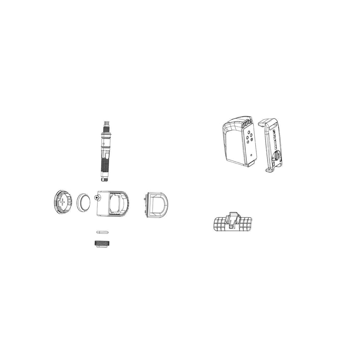 Quarq Spare - Tyrewiz For Moto Battery Hatch And Valve (Including Valve Wrench):