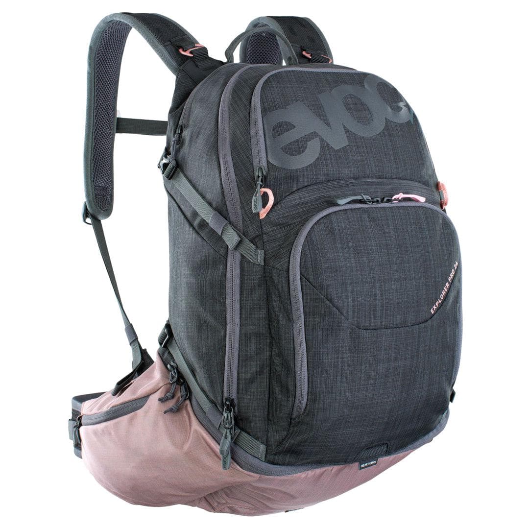 Evoc Explorer Pro 26L Performance Backpack 2019 2021: Carbon Grey/Dusty Pink 26L