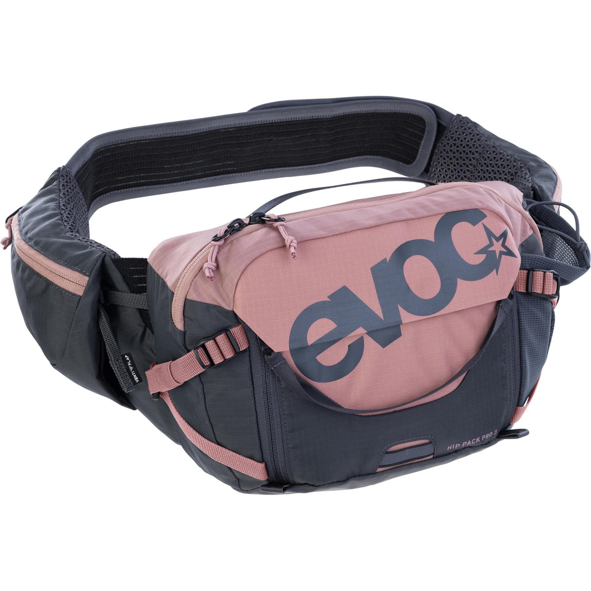 Evoc Hip Pack Pro Hydration Pack 3L & 1.5L Bladder 2024: Dusty Pink/Carbon Grey 3L