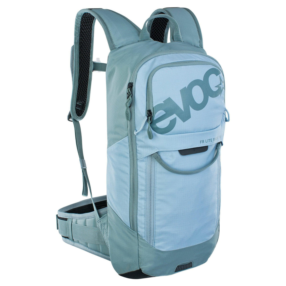 Evoc Fr Lite Race Protector Backpack 2022: Steel/Copen Blue S