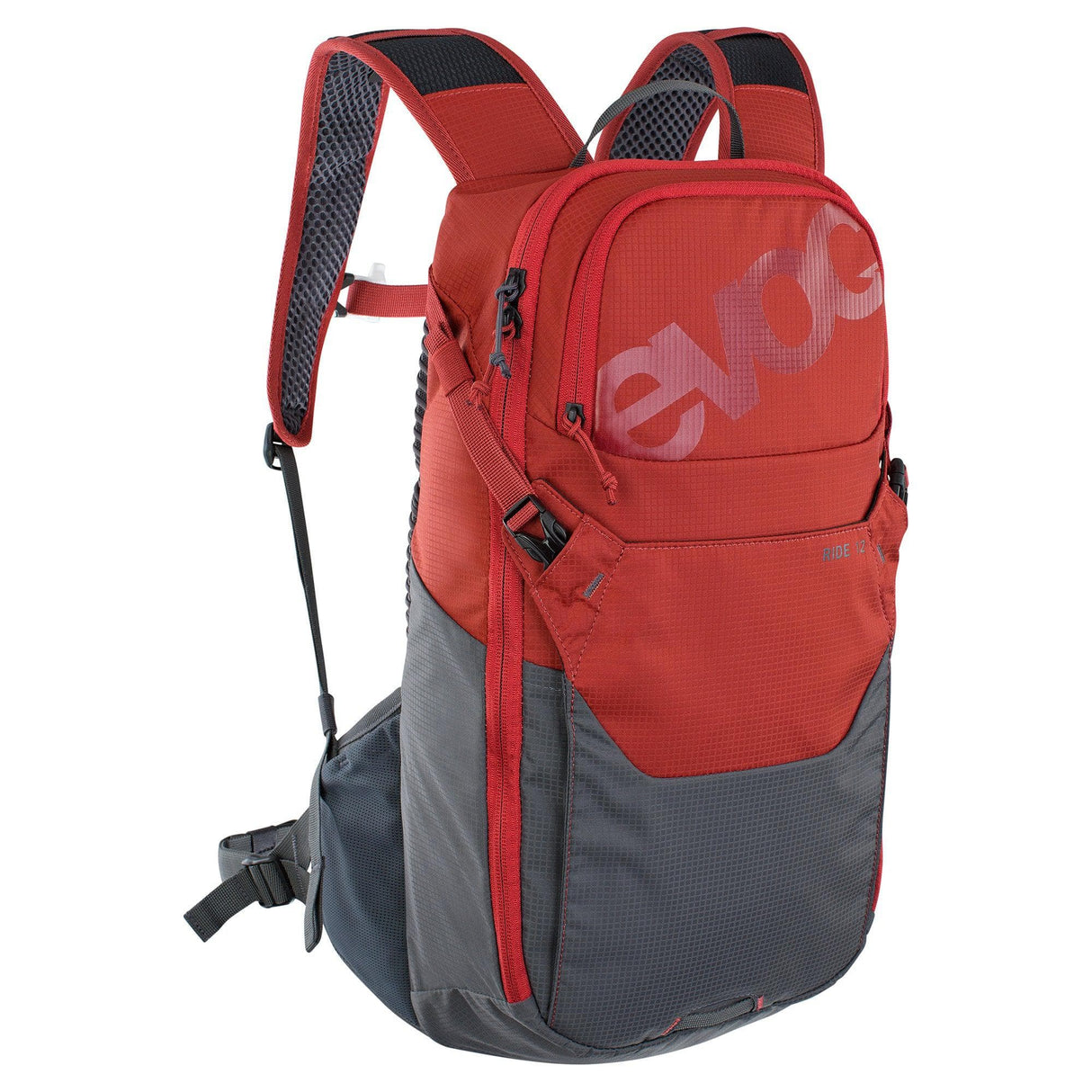 Evoc Ride Performance Backpack 12L 2021: Chili Red/Carbon Grey 12L