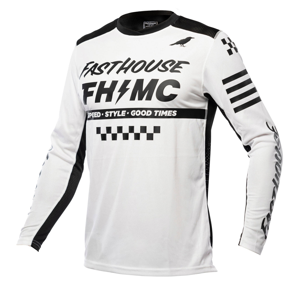 Fasthouse A/C Elrod Long Sleeve Jersey 2021: White Xl