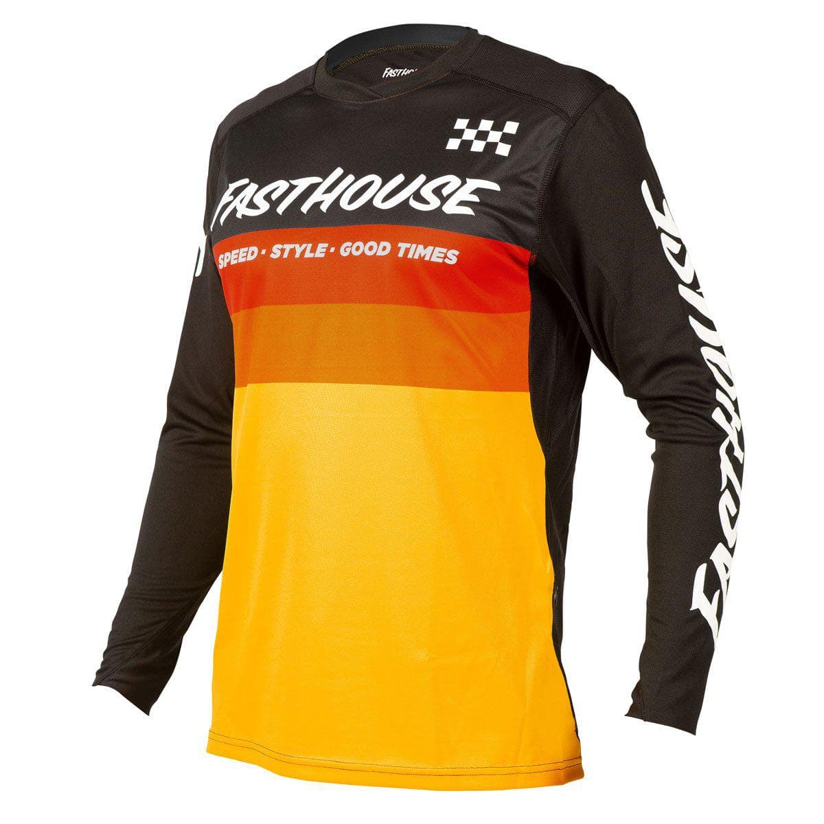 Fasthouse Alloy Kilo Jersey Ls 2021: Black/Yellow 3Xl