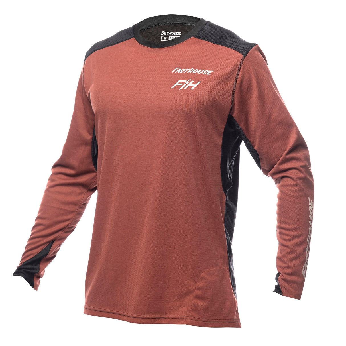 Fasthouse Alloy Rally Long Sleeve Jersey 2022: Clay/Black M