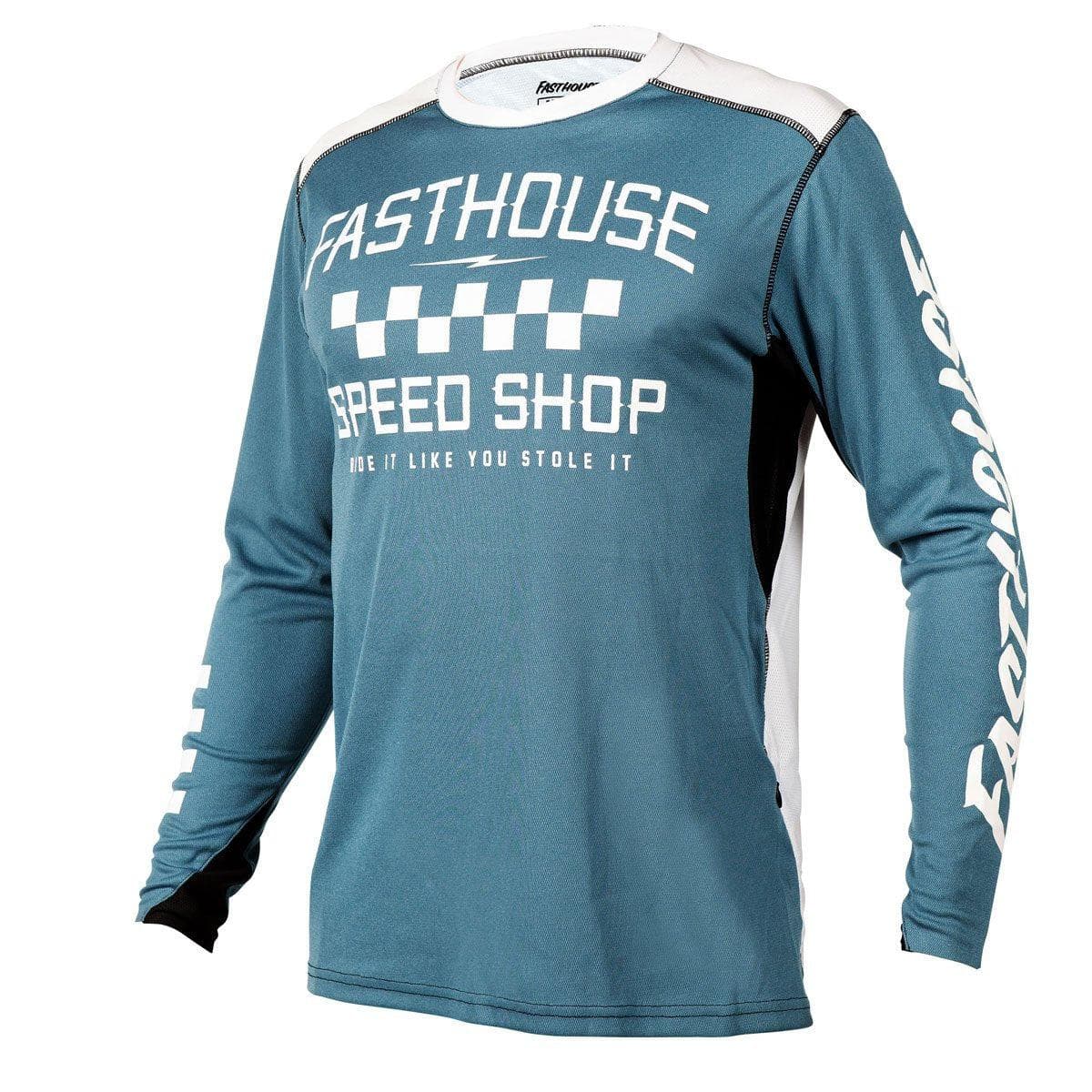 Fasthouse Alloy Roam Jersey Ls 2021: Heather Slate 2Xl