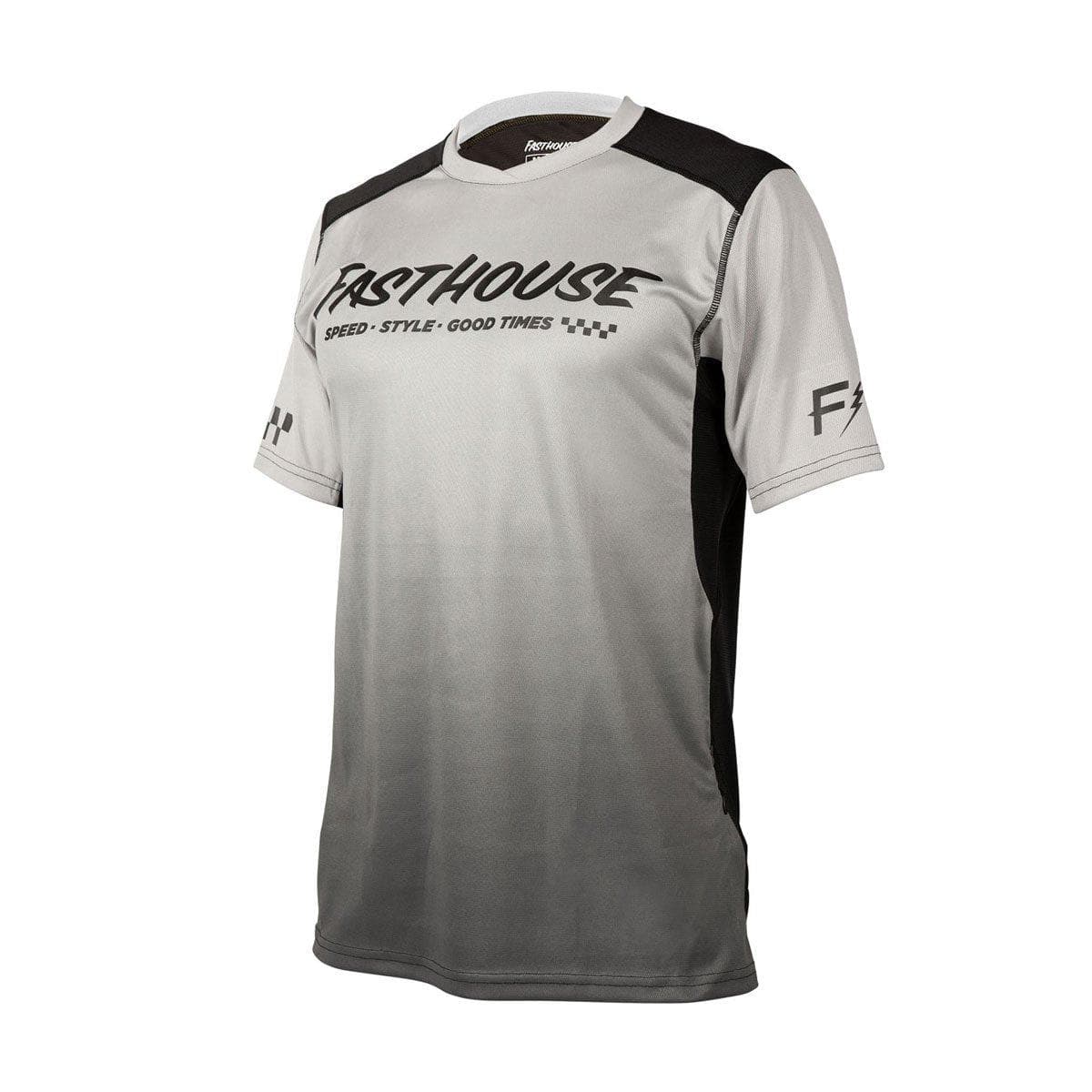 Fasthouse Alloy Slade Youth Jersey Ss 2021: Grey/Black Ys