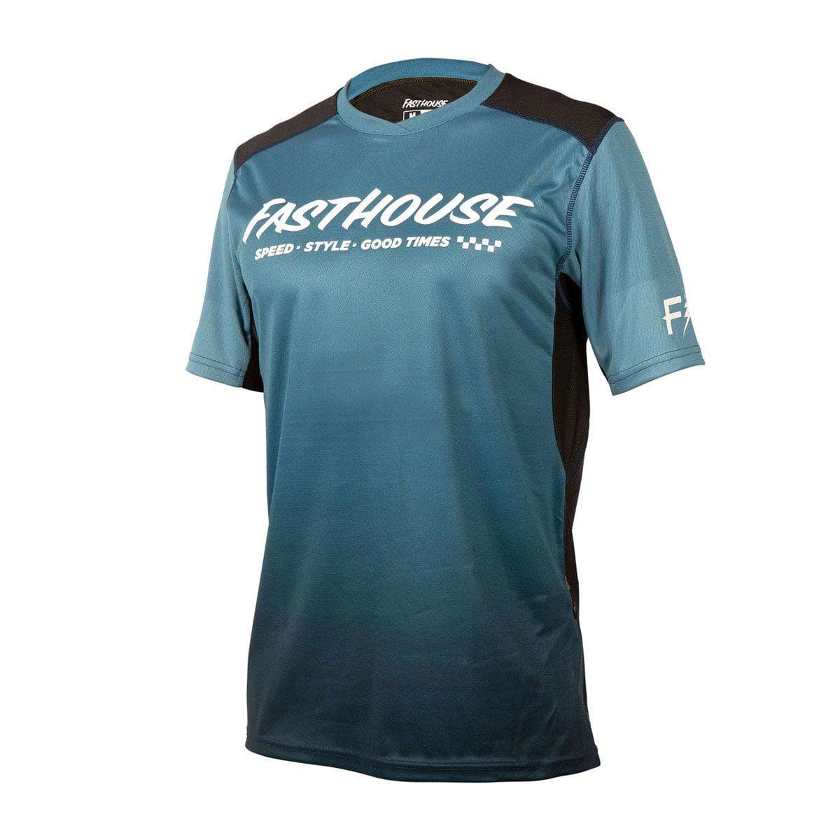 Fasthouse Alloy Slade Youth Jersey Ss 2021: Blue/Black Ys