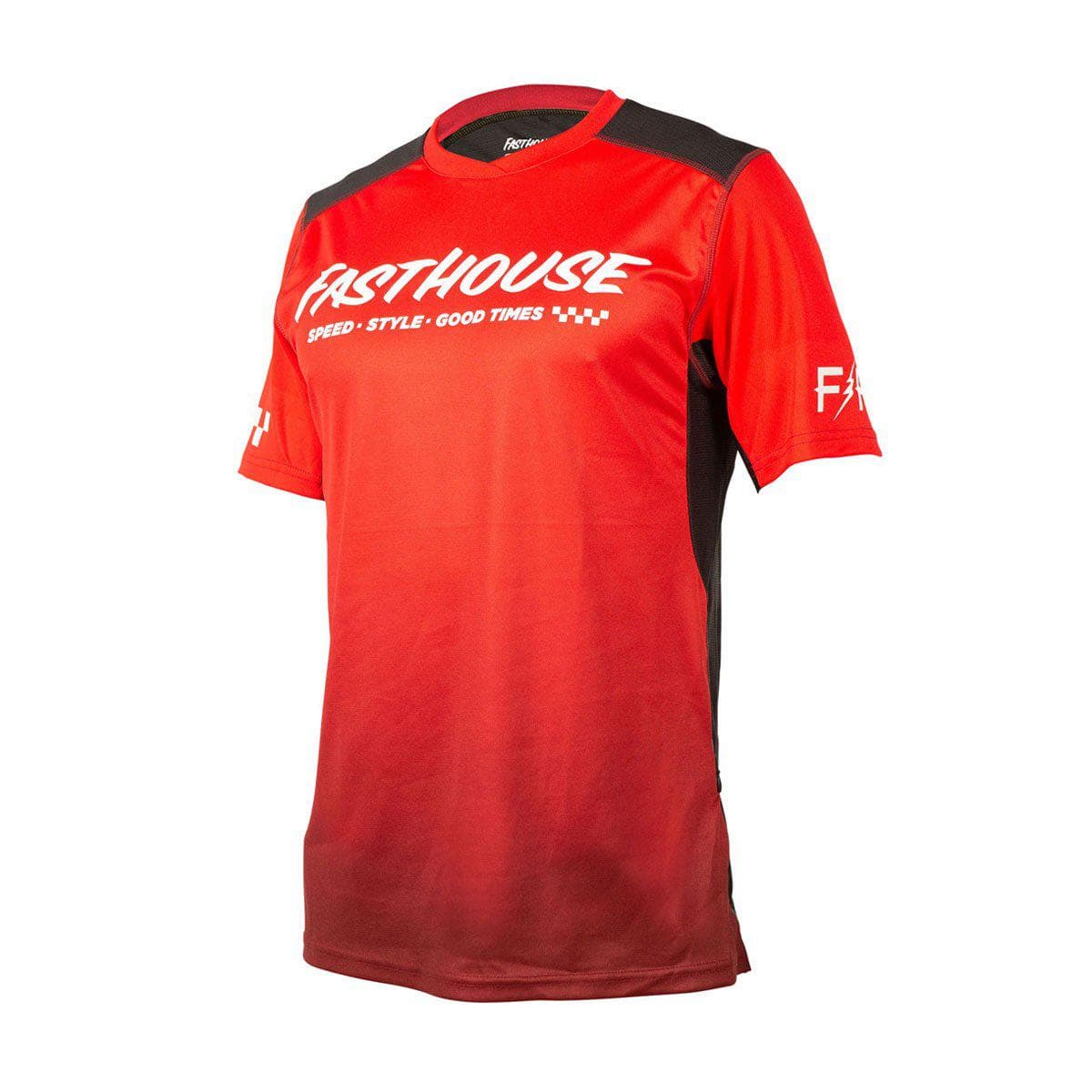 Fasthouse Alloy Slade Youth Jersey Ss 2021: Red/Black Ys