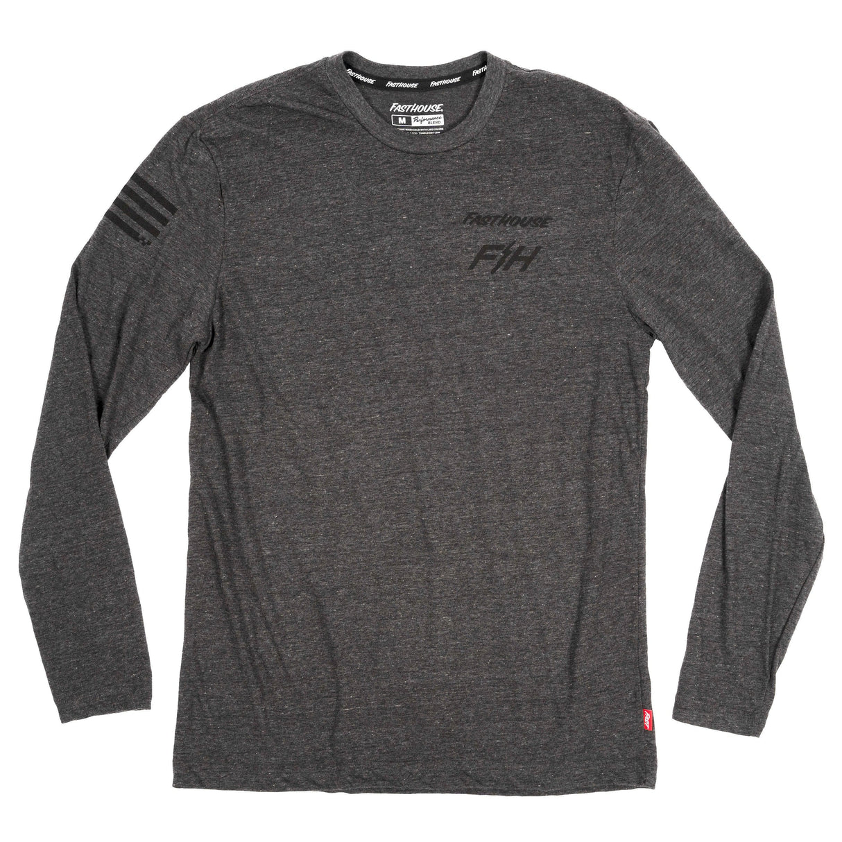 Fasthouse Blend Long Sleeve Tech Tee 2022: Heather Grey L