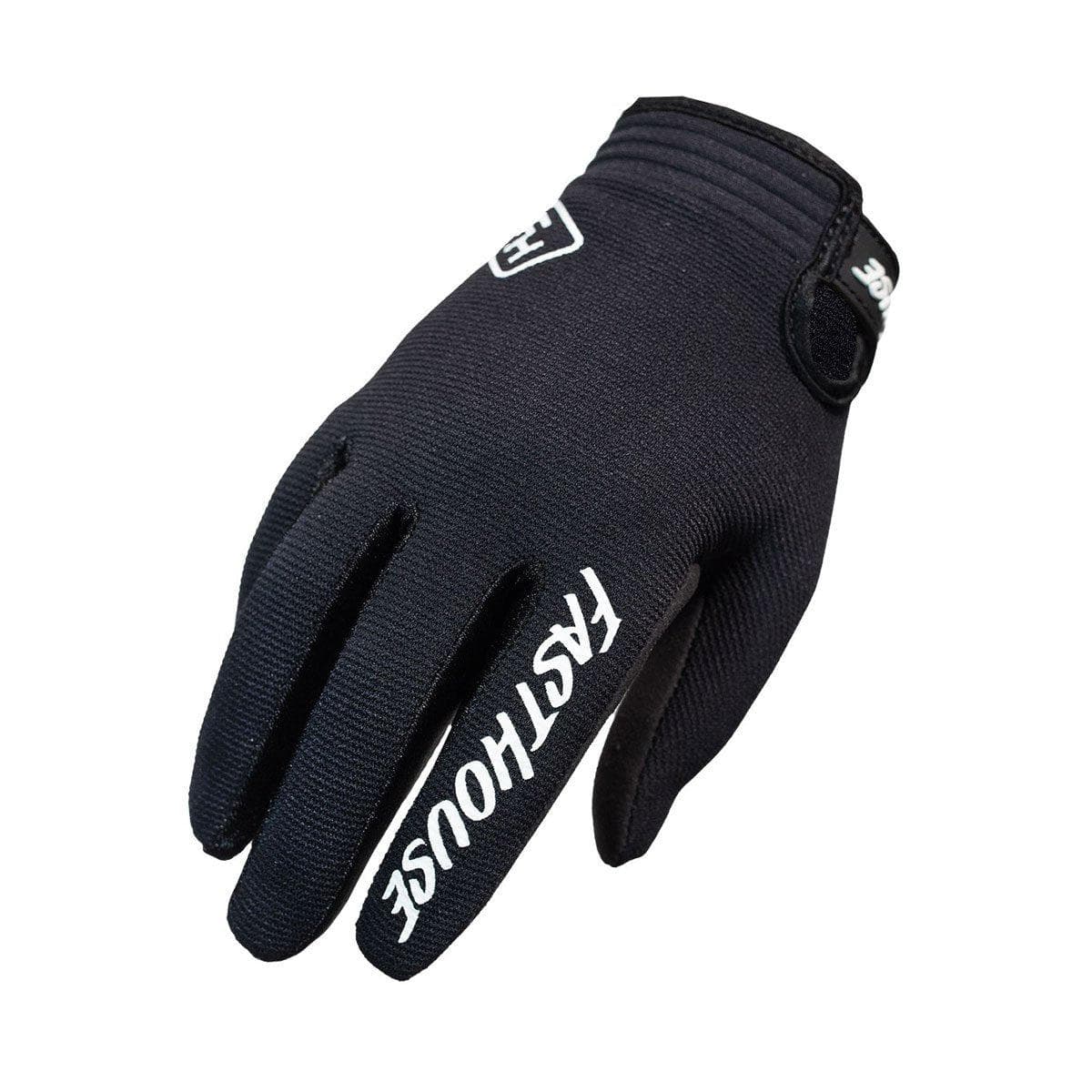 Fasthouse Youth Carbon Gloves 2021: Black Ym