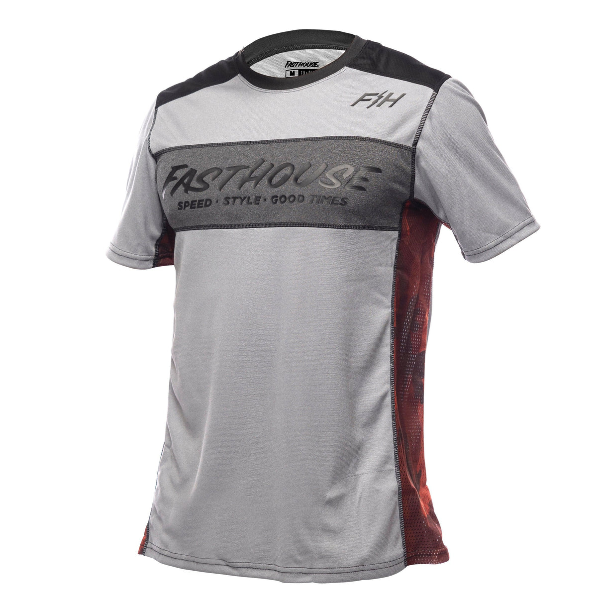 Fasthouse Classic Acadia Short Sleeve Jersey 2022: Heather Grey L