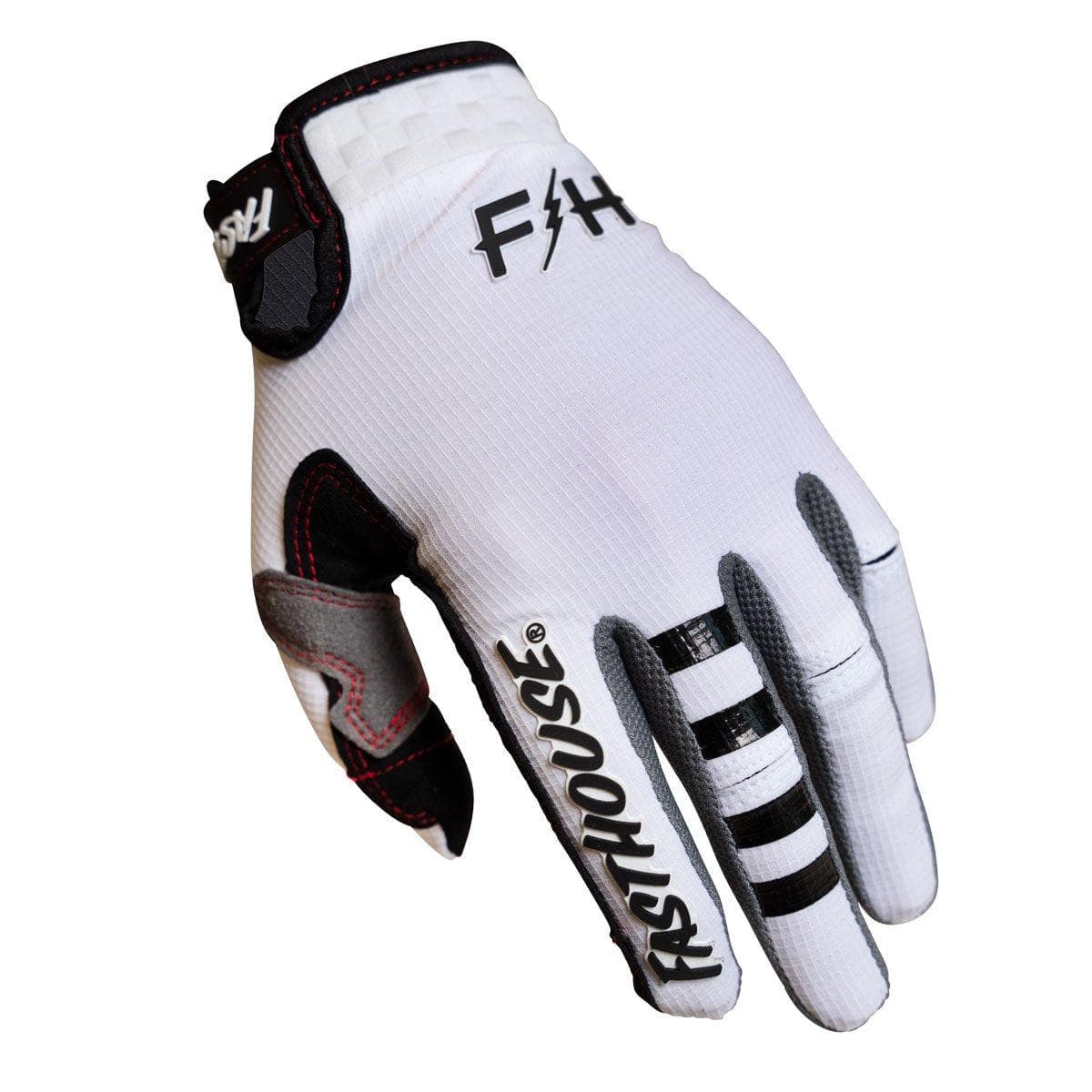 Fasthouse Elrod Air Gloves 2021: White/Black 2Xl