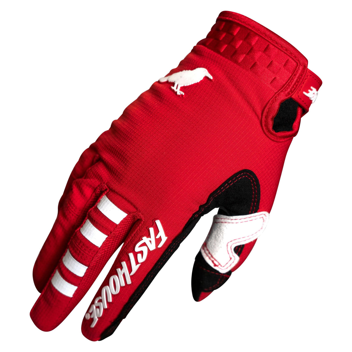 Fasthouse Elrod Air Gloves 2021: Red L