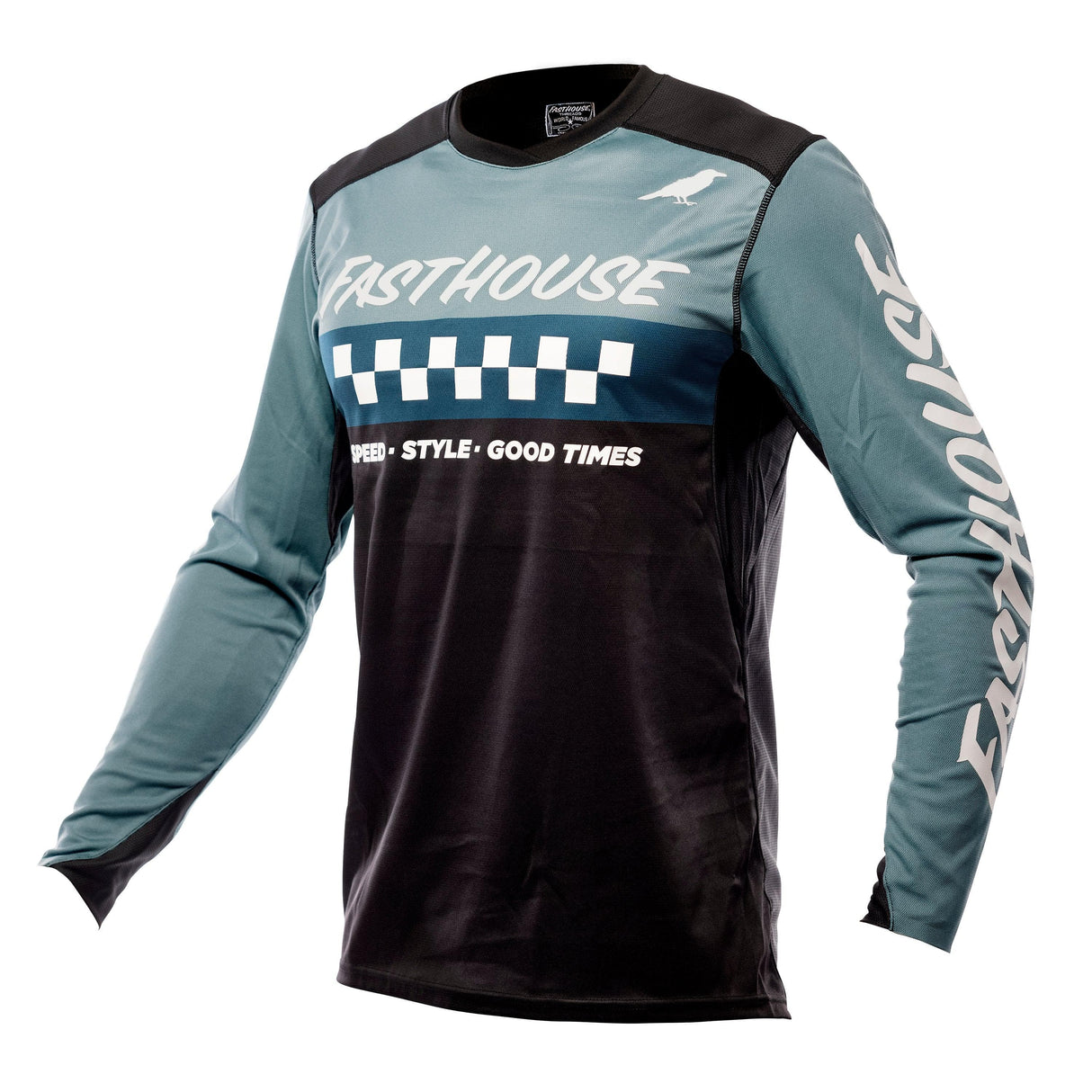 Fasthouse Elrod Long Sleeve Jersey 2021: Indigo/Black S