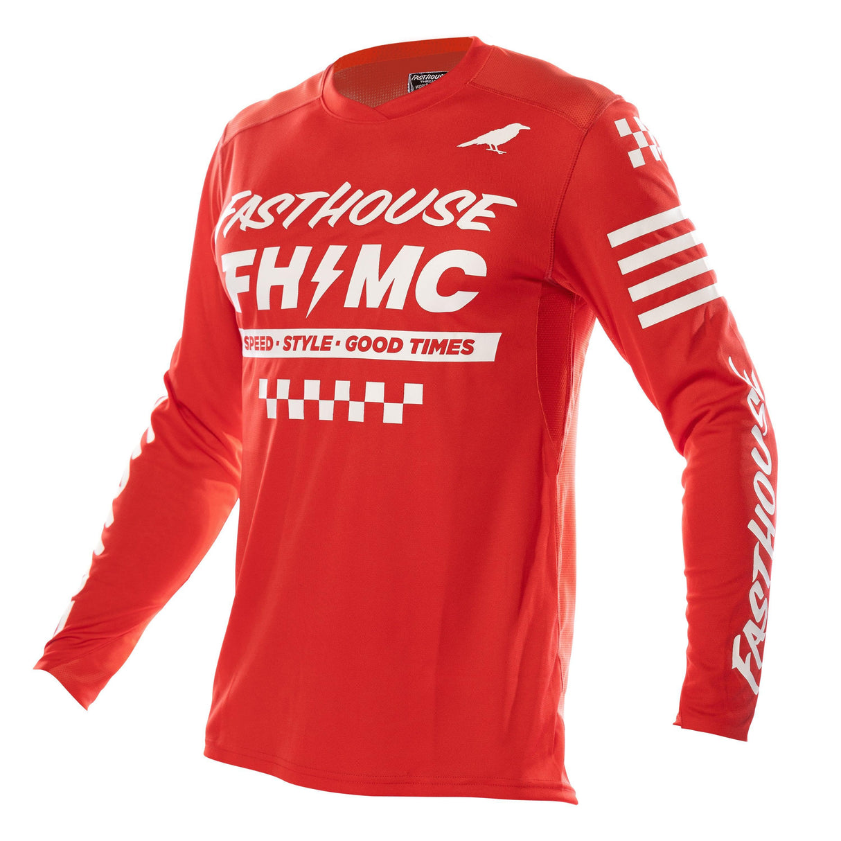 Fasthouse Elrod Long Sleeve Jersey 2021: Red S