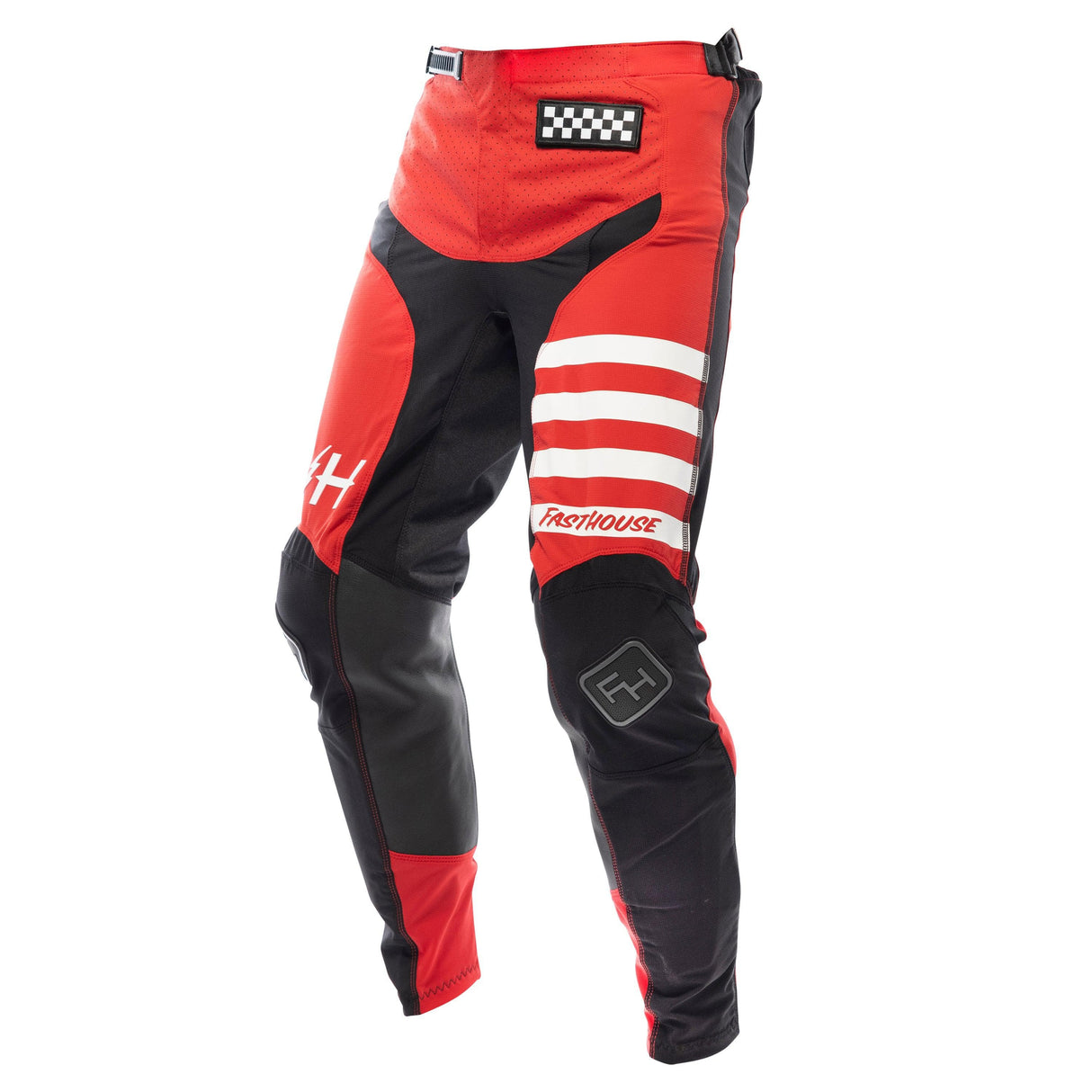 Fasthouse Elrod Pant 2021: Red/Black 36