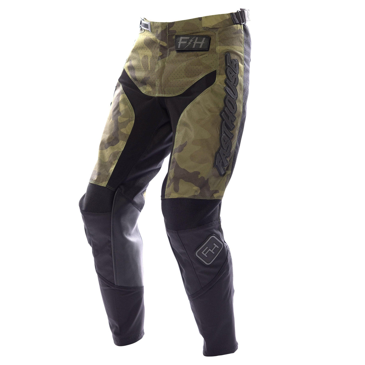 Fasthouse Youth Grindhouse Pant 2021: Camo Y24