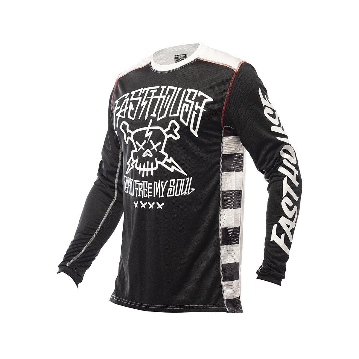 Fasthouse Youth Grindhouse Akuma Long Sleeve Jersey 2021: Black Ys