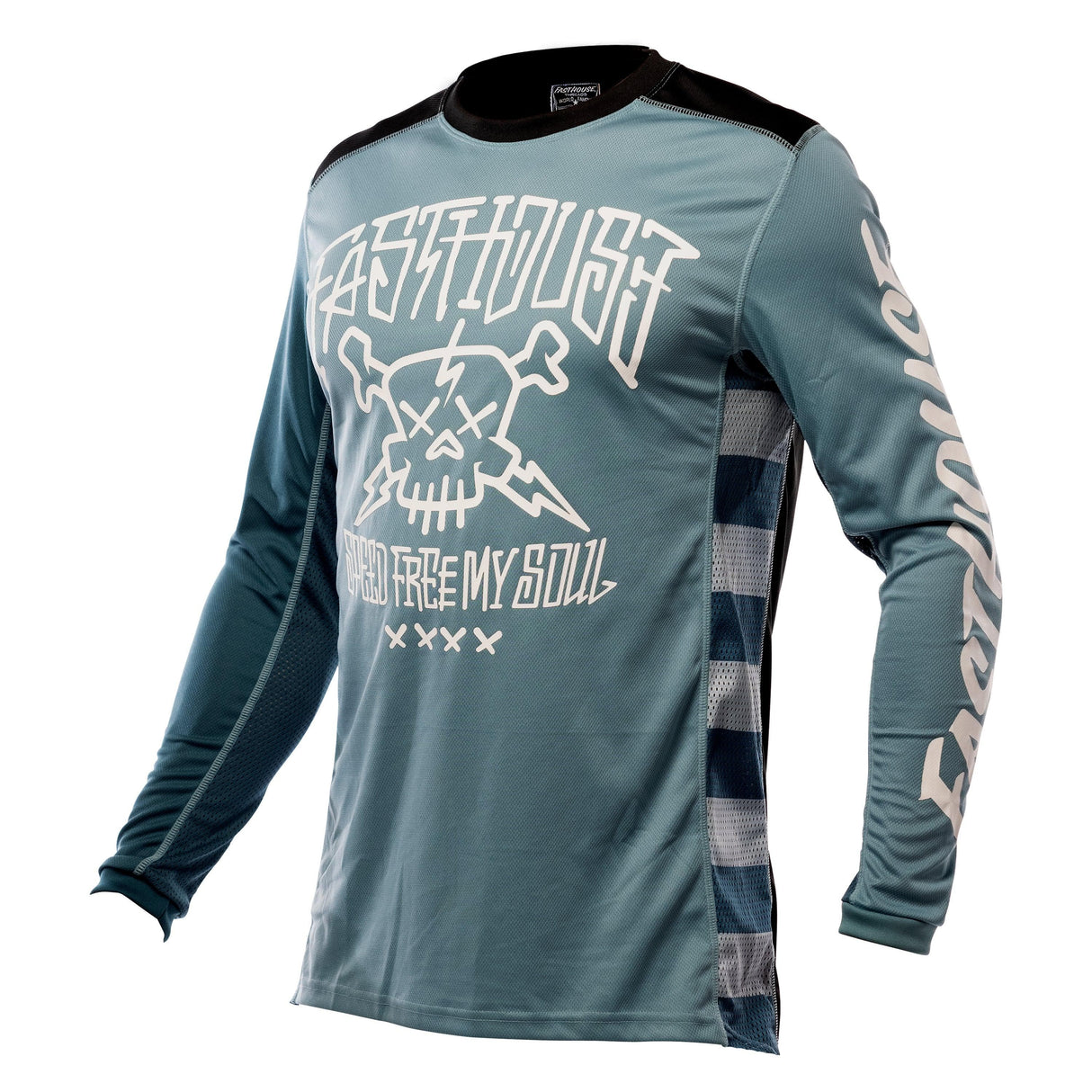 Fasthouse Grindhouse Akuma Long Sleeve Jersey 2021: Indigo 2Xl