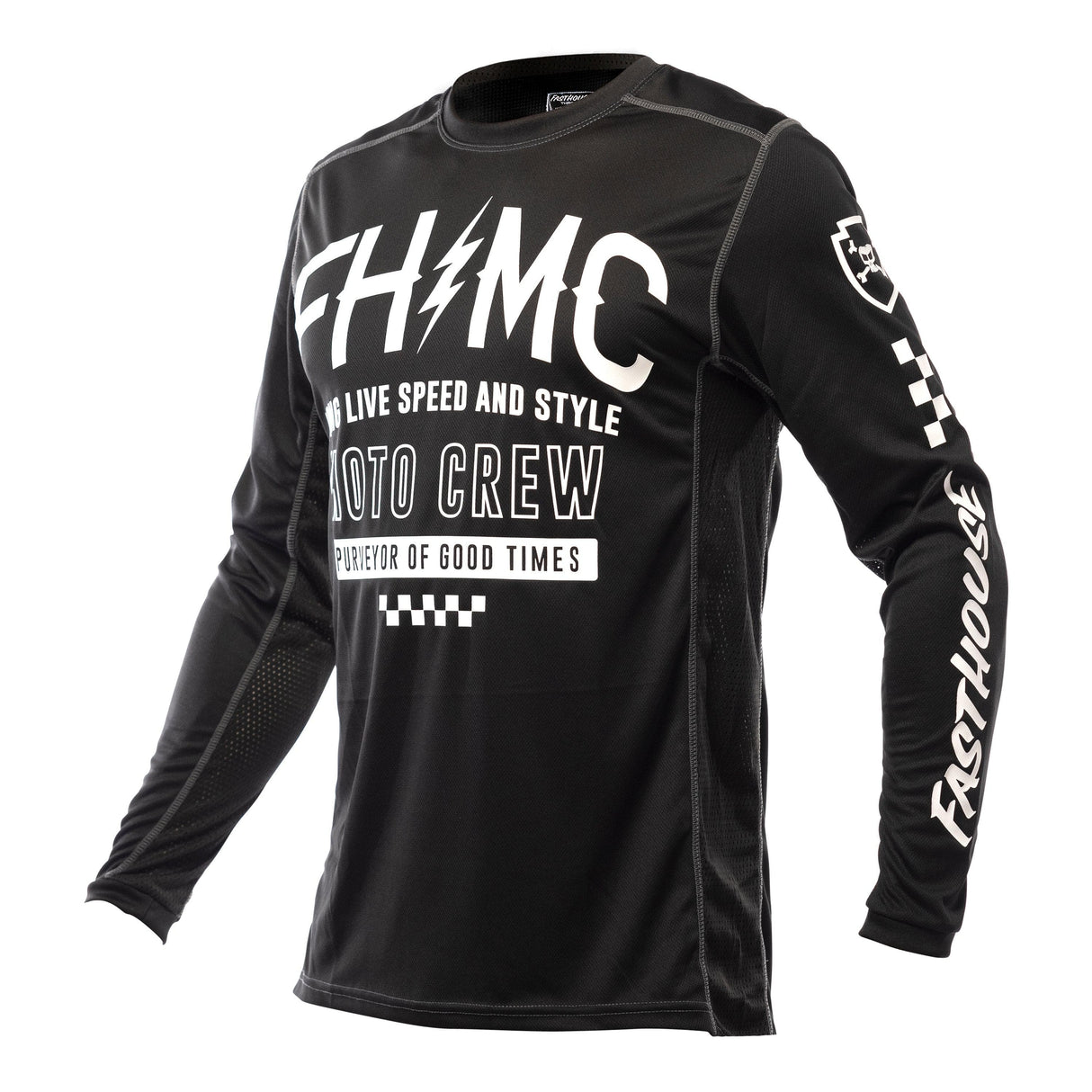 Fasthouse Grindhouse Cypher Long Sleeve Jersey 2021: Black M