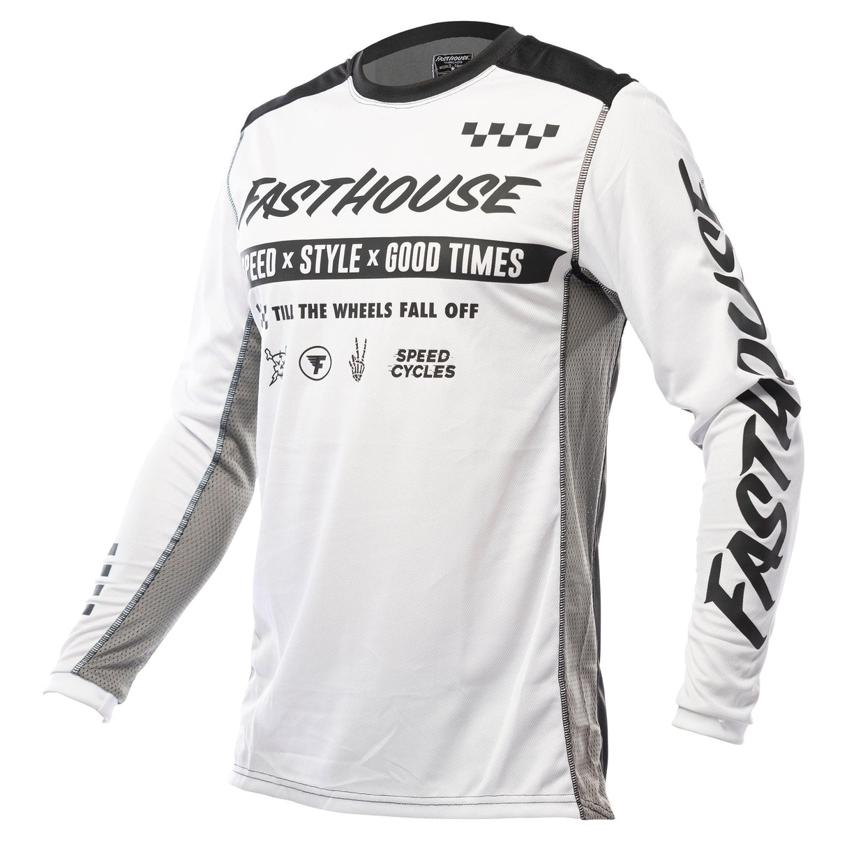 Fasthouse Grindhouse Domingo Long Sleeve Jersey 2021: White S