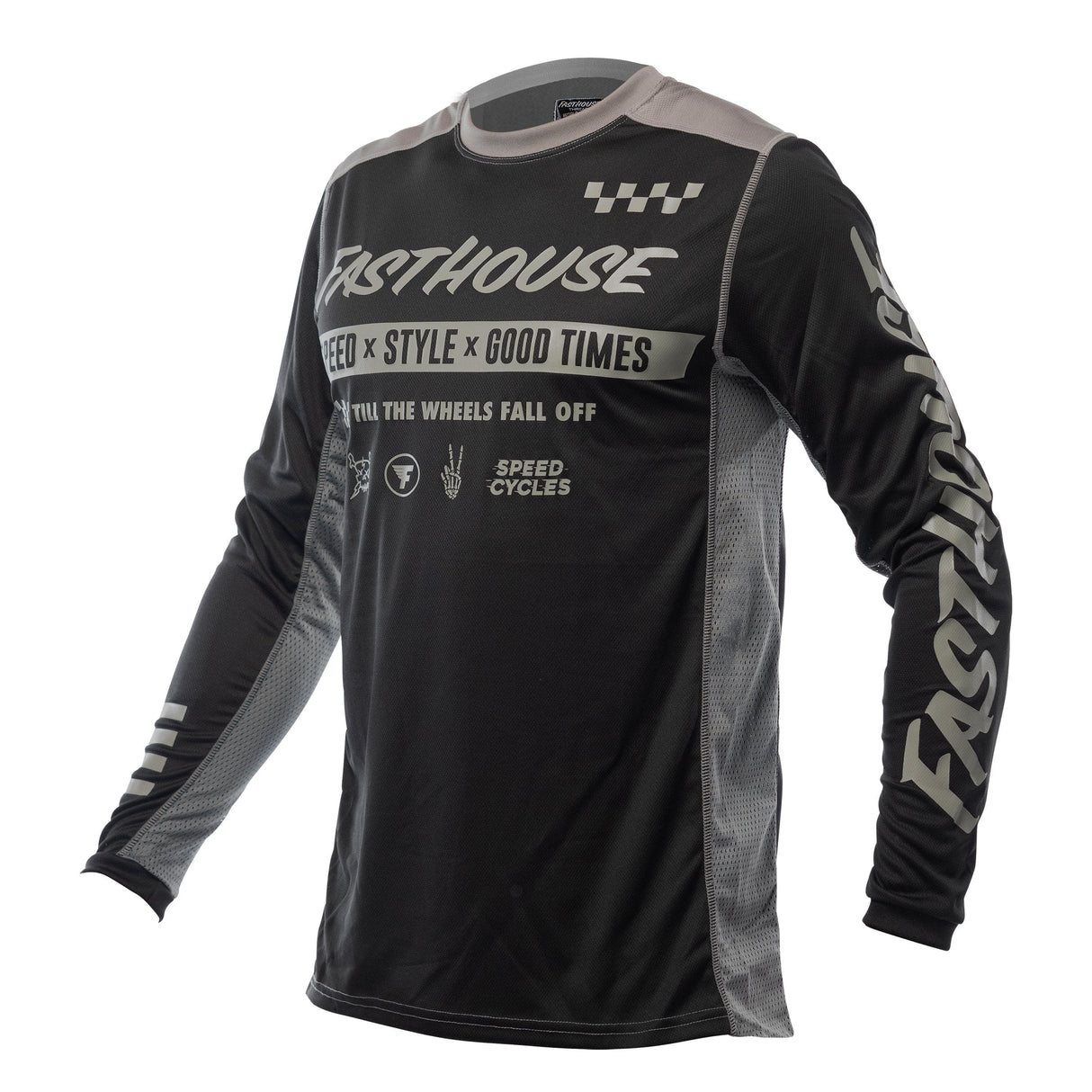 Fasthouse Grindhouse Domingo Long Sleeve Jersey 2021: Black S