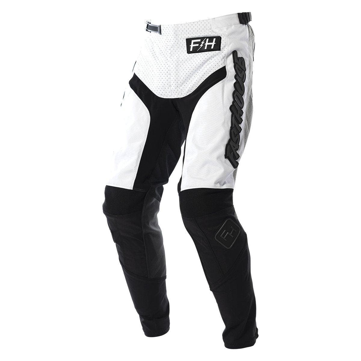 Fasthouse Grindhouse Pant 2021: White/Black 28