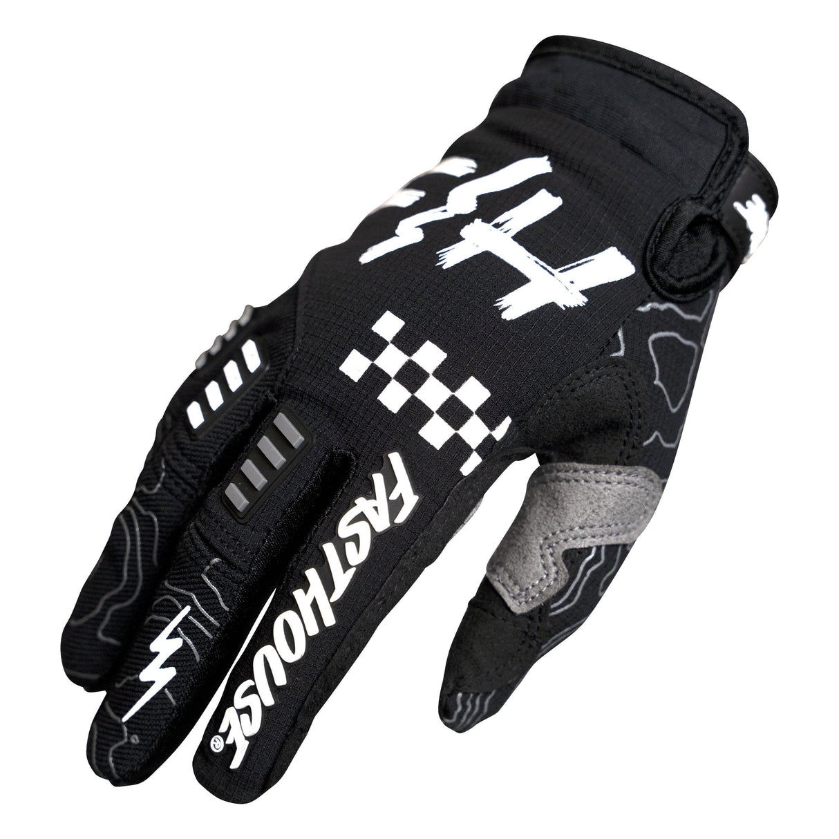 Fasthouse Off-Road Gloves 2021: Black/White S