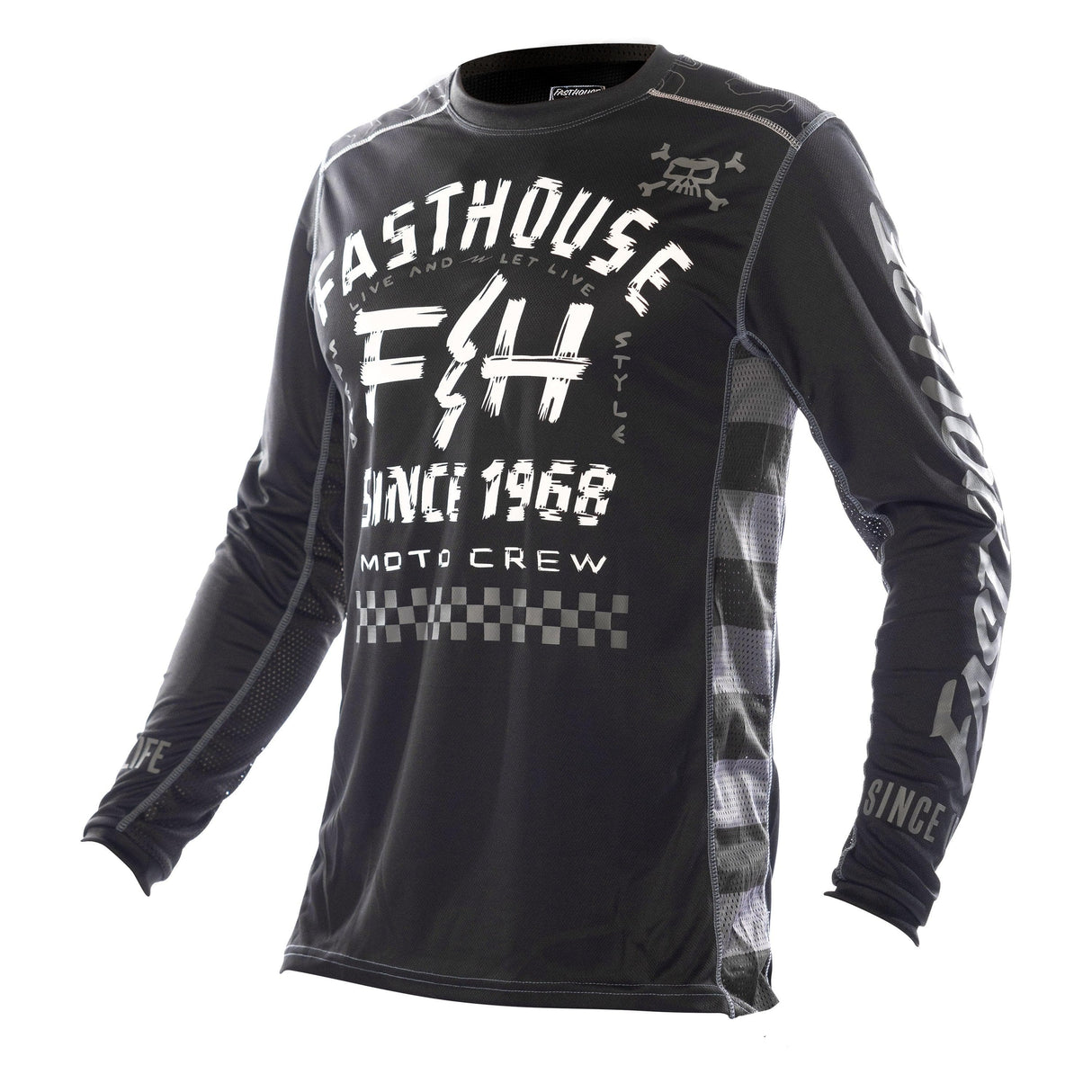 Fasthouse Off-Road Long Sleeve Jersey 2021: Black/White M