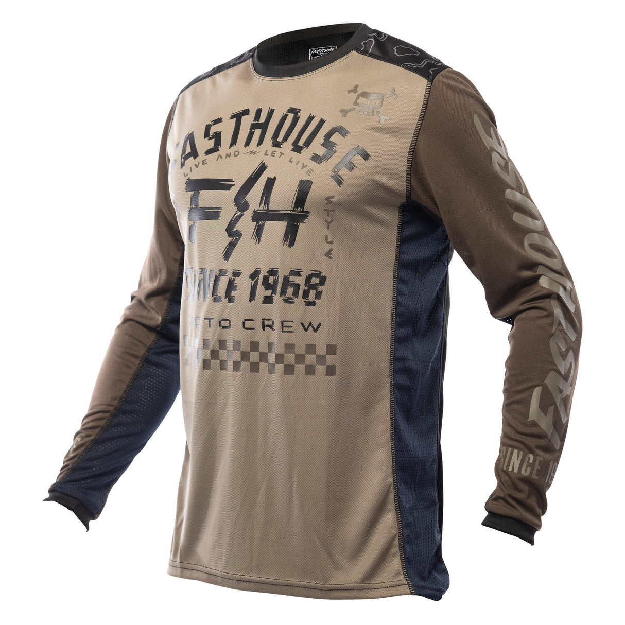 Fasthouse Off-Road Long Sleeve Jersey 2021: Moss/Black 3Xl