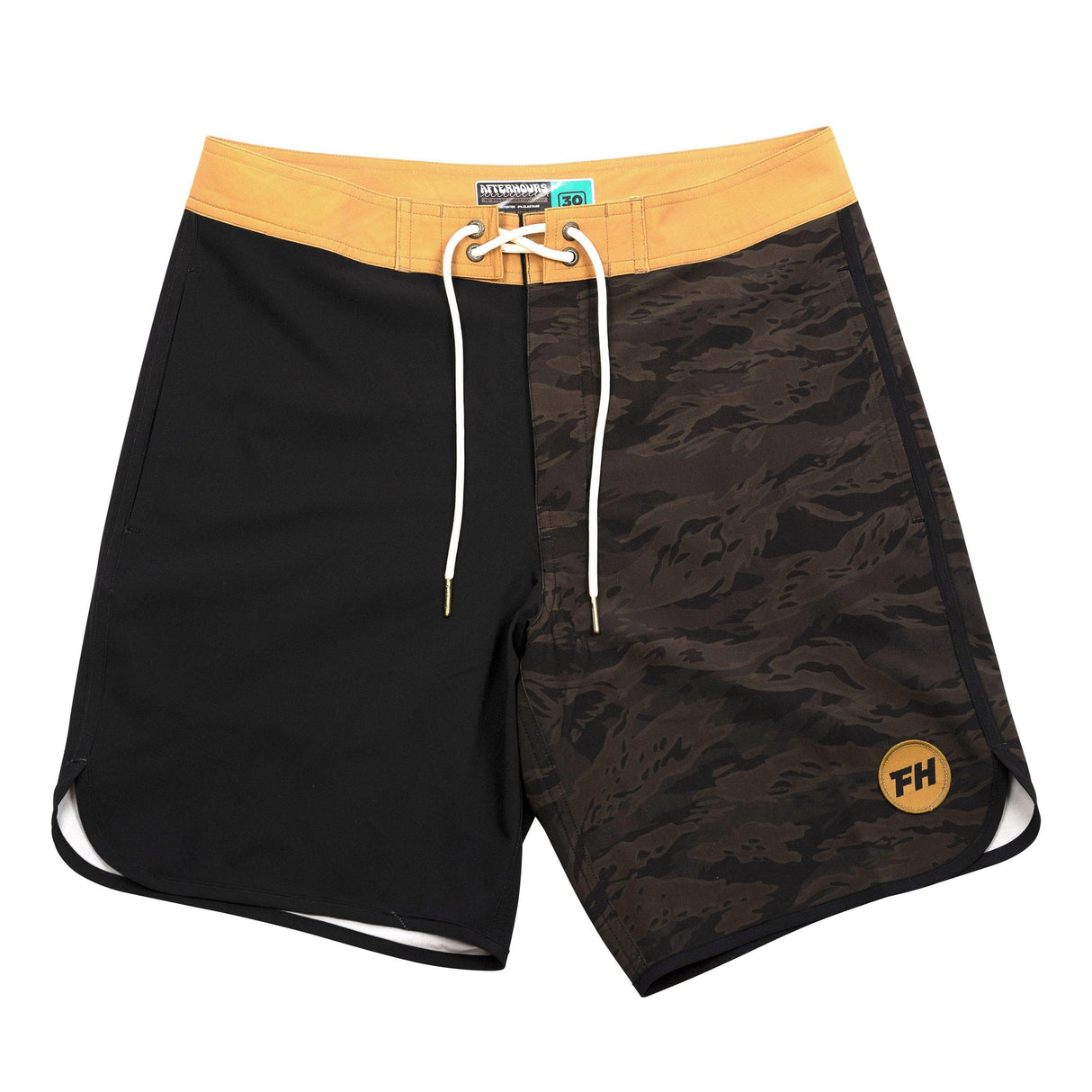 Fasthouse After Hours 18" Shorts 2022: Black/Camo 30