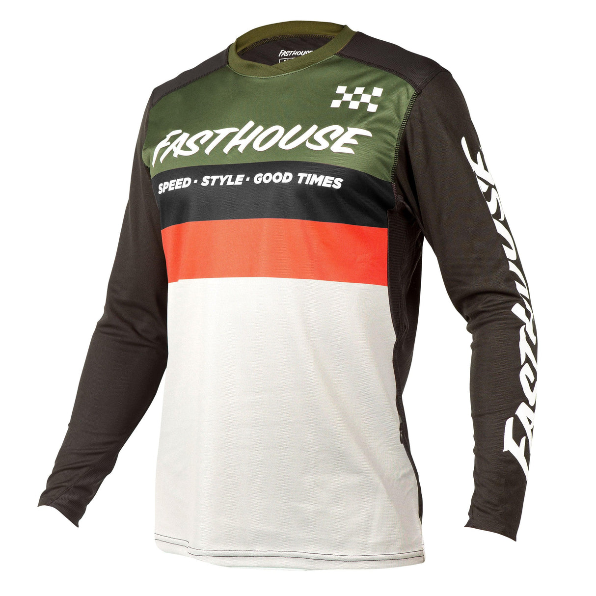 Fasthouse Alloy Kilo Jersey: Olive/White 3Xl