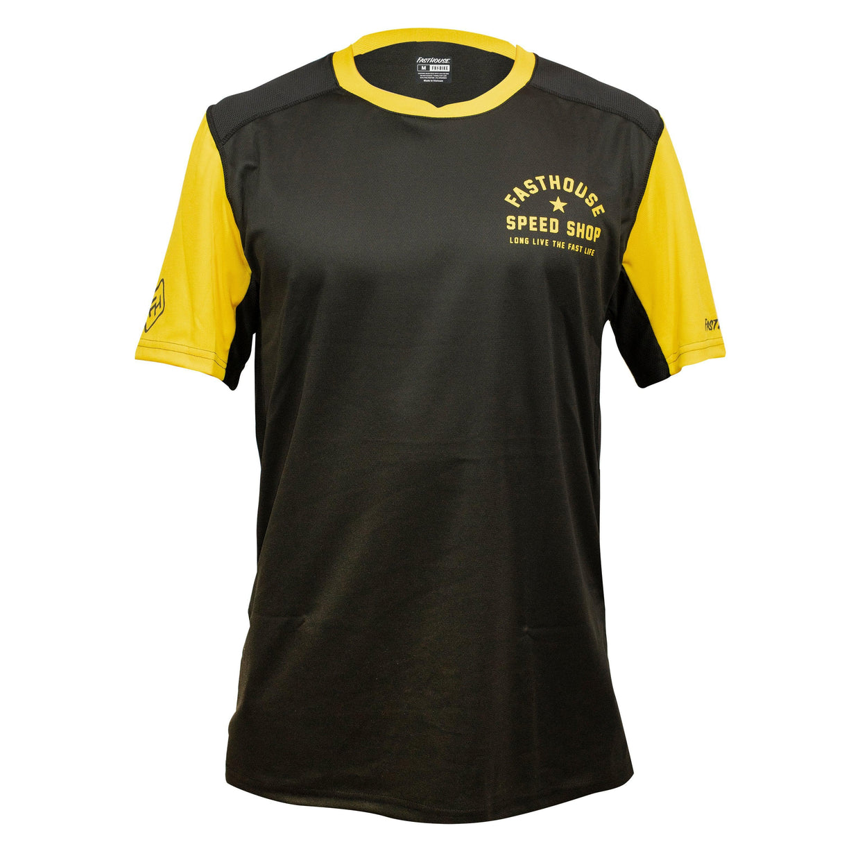 Fasthouse Alloy Star Short Sleeve Jersey: Black/Gold 2Xl