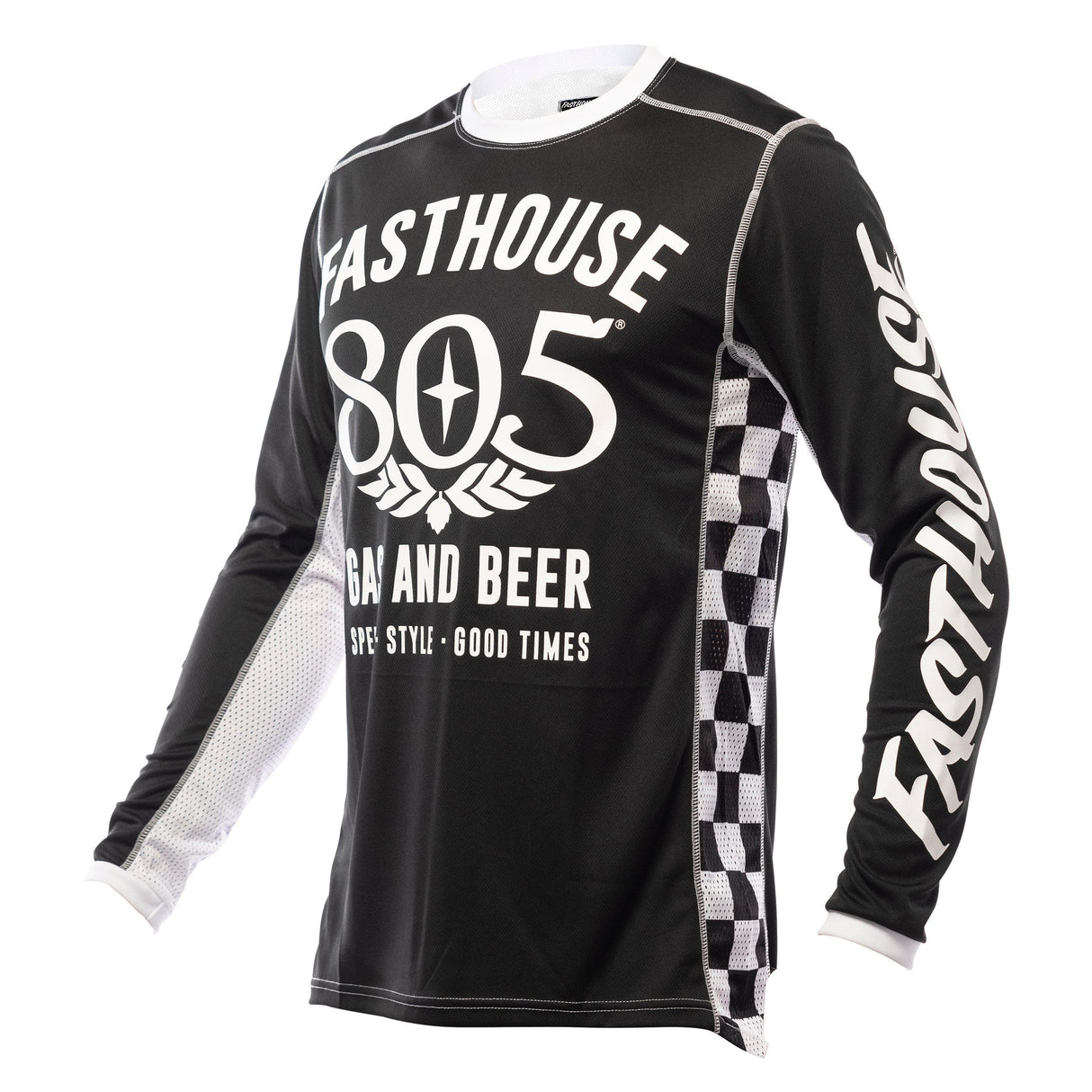 Fasthouse Grindhouse 805 Long Sleeve Jersey: Black 3Xl