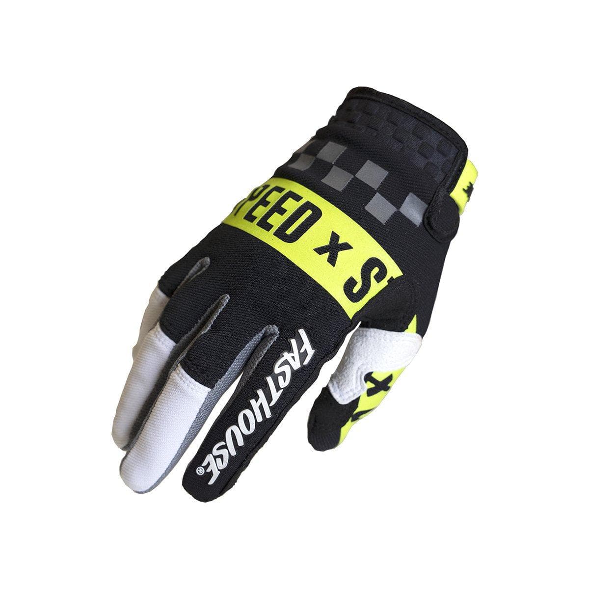 Fasthouse Youth Speed Style Domingo Gloves 2021: White/Black Yl