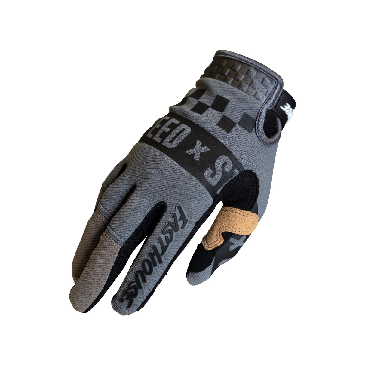 Fasthouse Youth Speed Style Domingo Gloves 2021: Black/Moss Ym