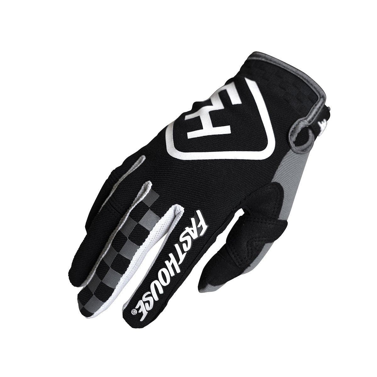 Fasthouse Youth Speed Style Legacy Gloves 2021: Black/Gray Ys