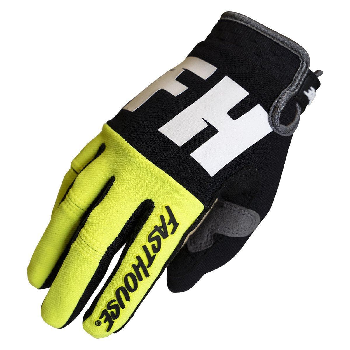 Fasthouse Speed Style Remnant Gloves 2021: Black/High Viz S