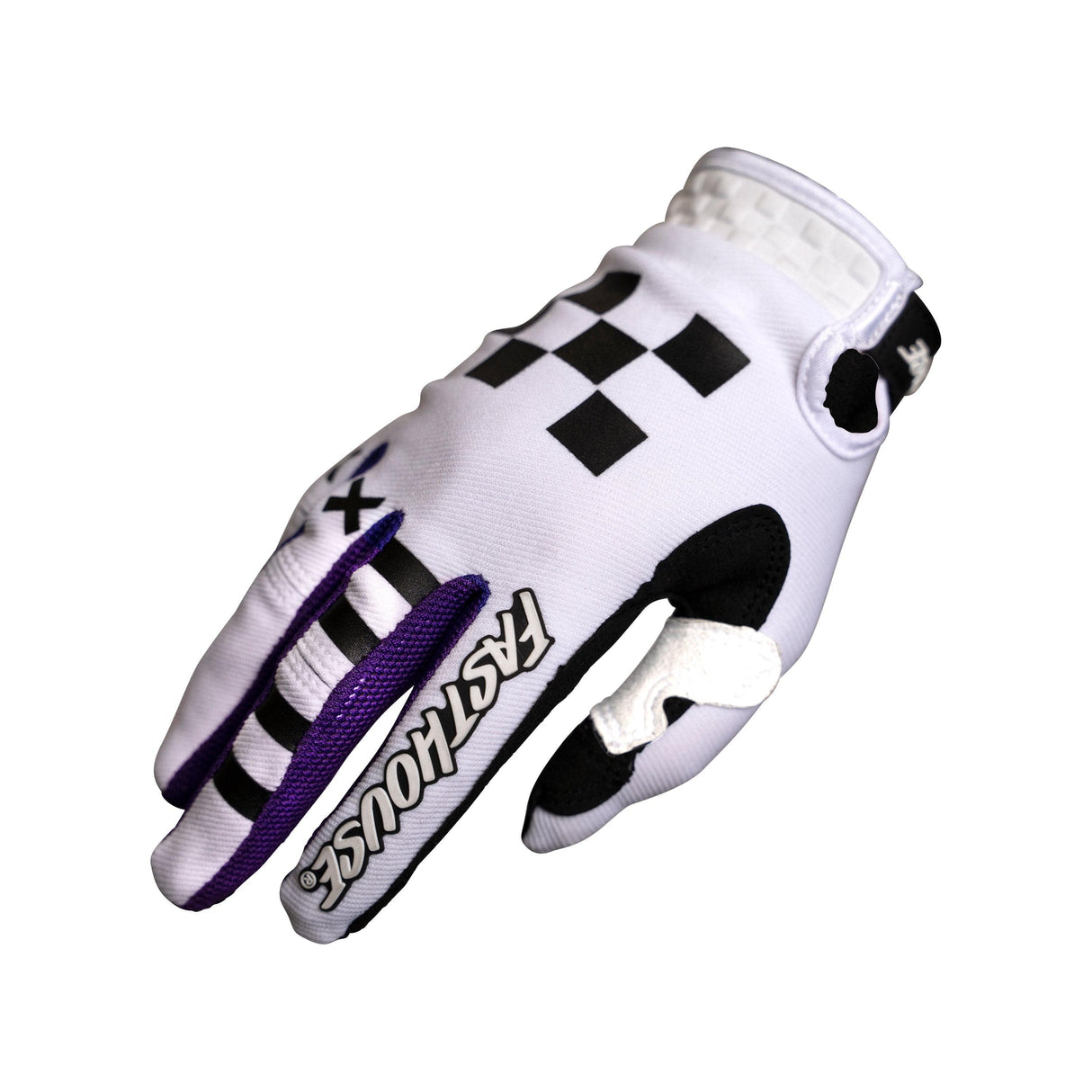 Fasthouse Youth Speed Style Rufio Gloves 2021: Black/White Ym