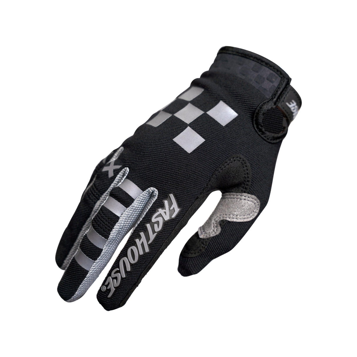 Fasthouse Youth Speed Style Rufio Gloves 2021: Black/Gray Ys