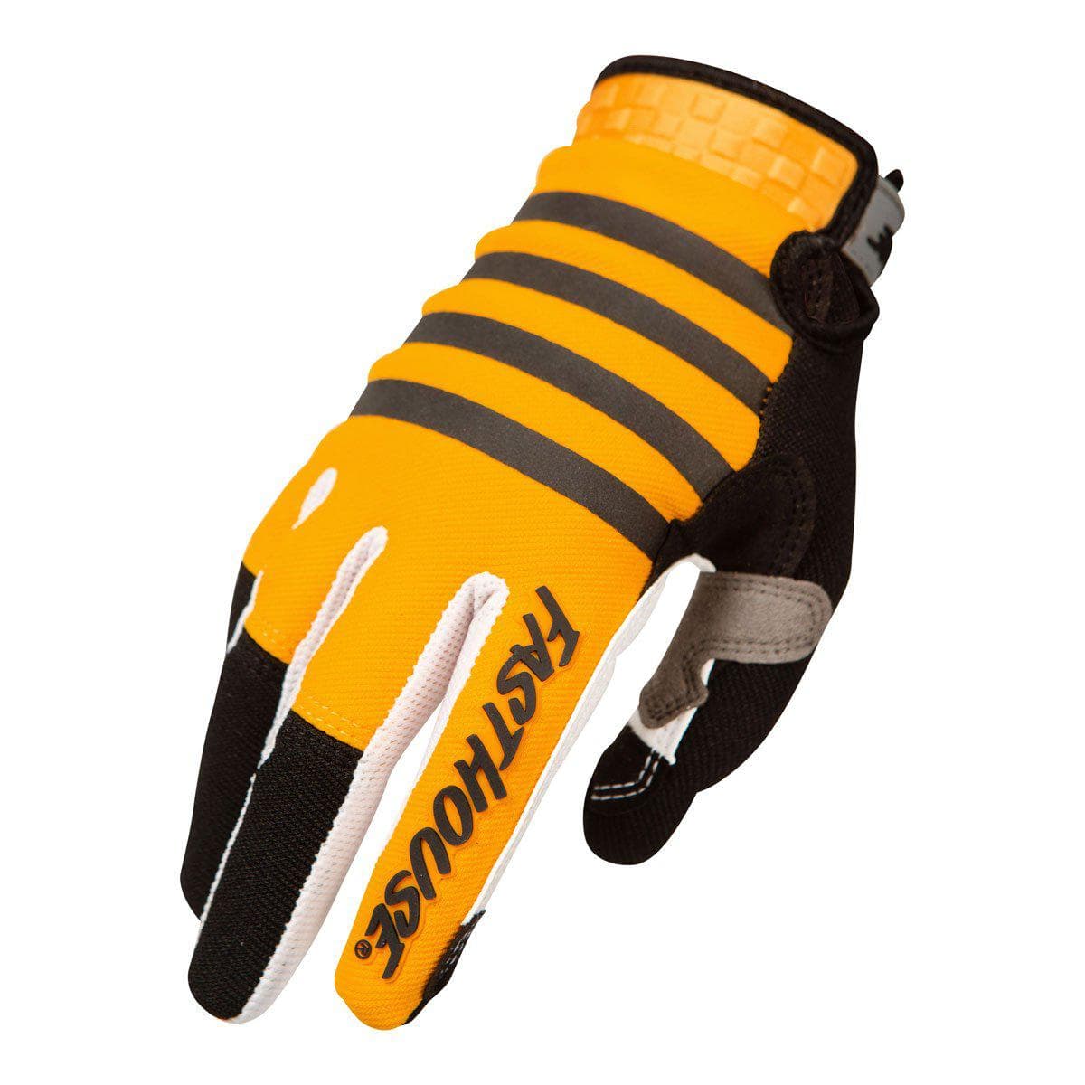 Fasthouse Speed Style Striper Gloves 2021: Yellow/Black S