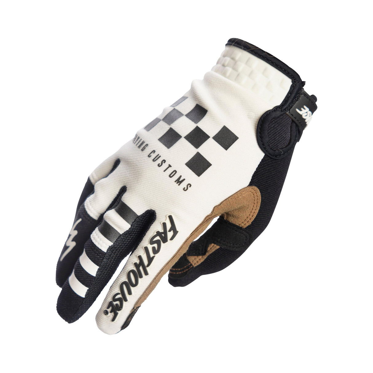 Fasthouse Youth Speed Style Hot Wheels Glove 2022: White/Black Ys